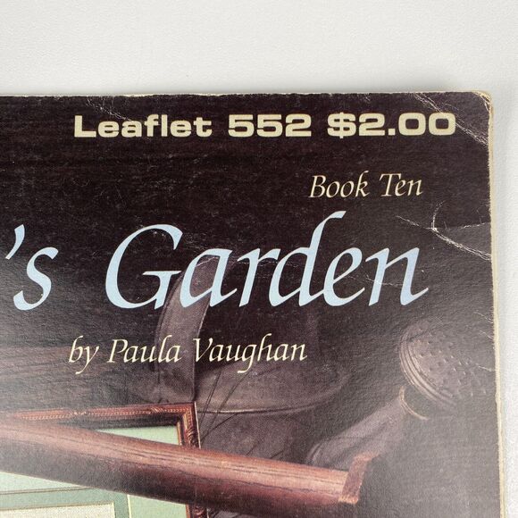 VTG 1987 Leisure Arts Yesterday's Garden Cross Stitch Leaflet 552 Book 10 - Picture 4 of 11